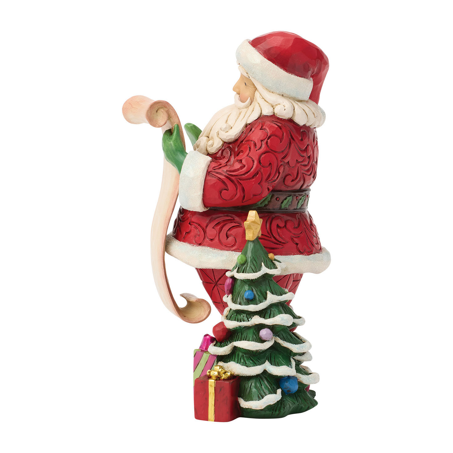 Santa With Wish List Jim Shore Statue Side image number 3