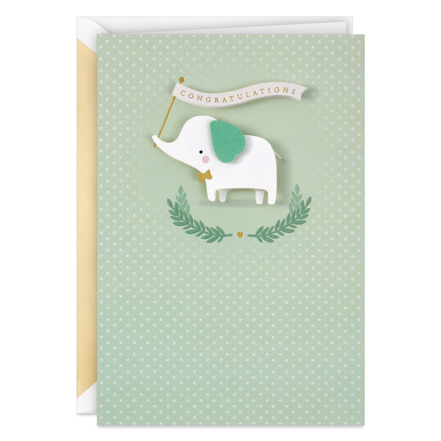Congratulations Elephant New Baby Card