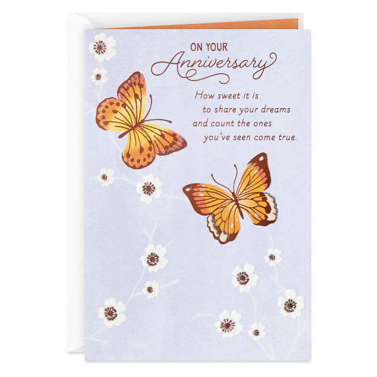 Counting All Your Dreams Come True Anniversary Card