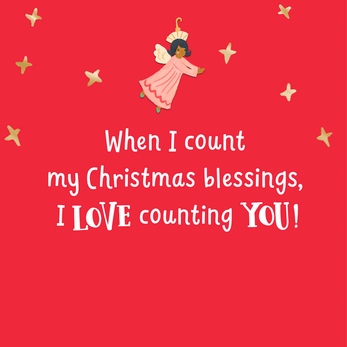 Decorated Christmas Tree Godmother Christmas Card Sentiment image number 2