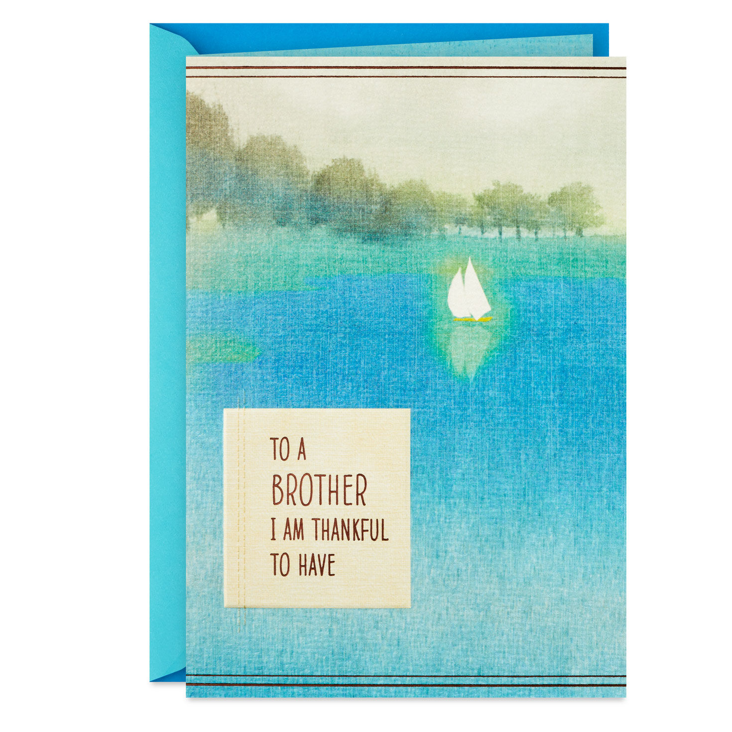 Thankful for You Birthday Card for Brother From Sister