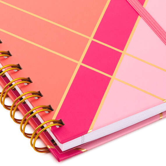 Coral and Pink Color Block Spiral Notebook, , large image number 5