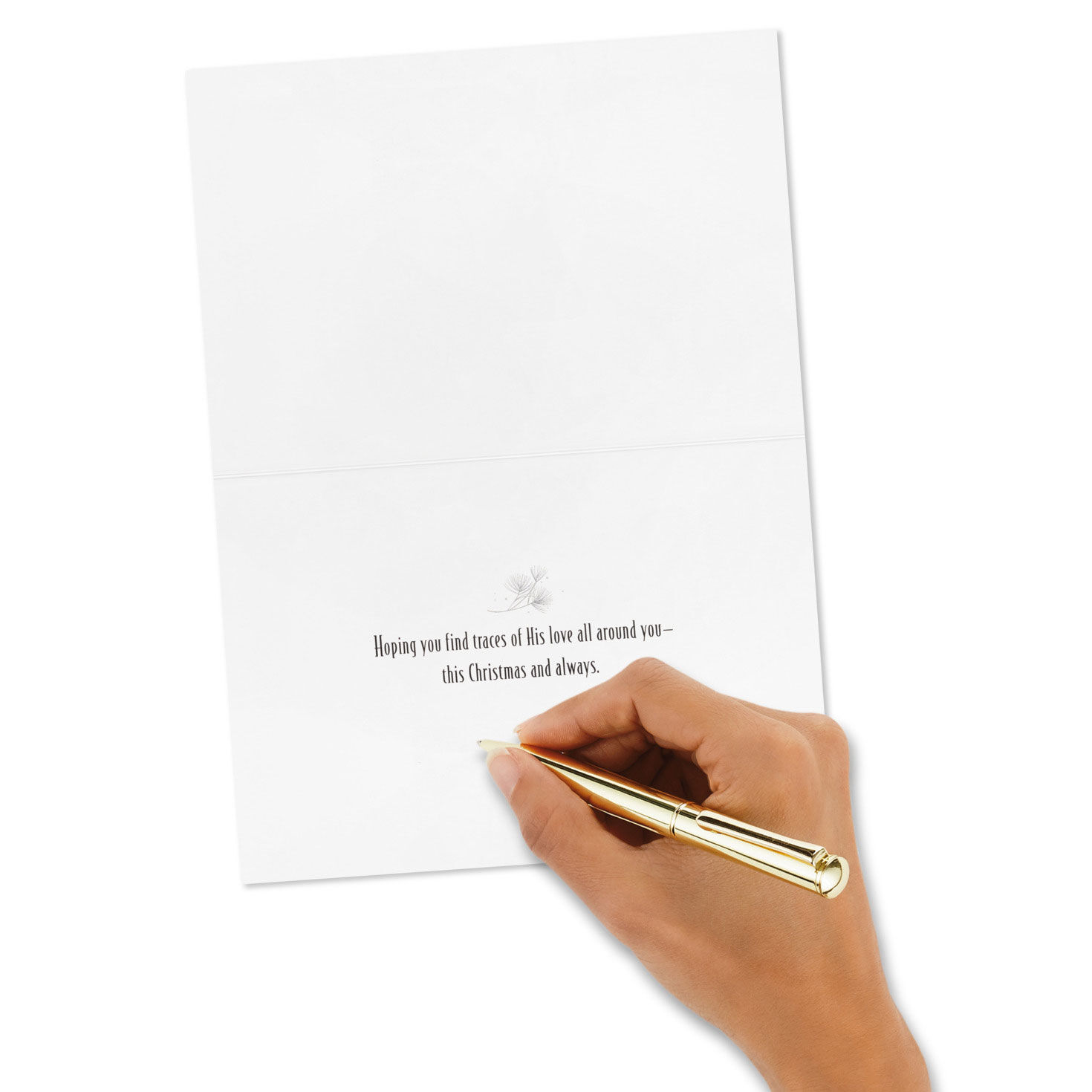 Kinkade Blessings Boxed Christmas Card Pack signing card image number 5