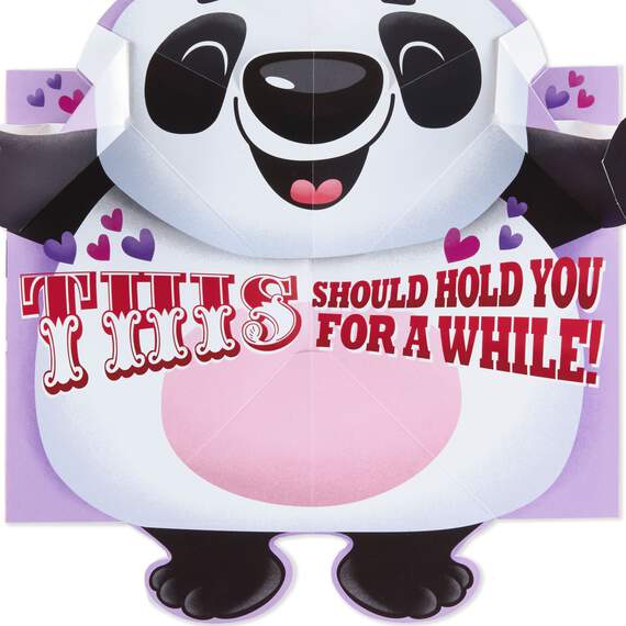 Panda Bear Hug Musical Pop-Up Valentine's Day Card, , large image number 3