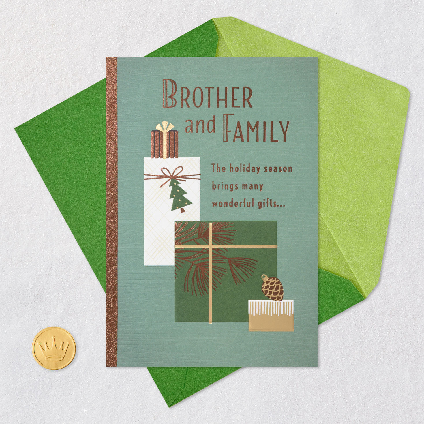 Many Wonderful Gifts Christmas Card for Brother and Family for only USD 4.99 | Hallmark