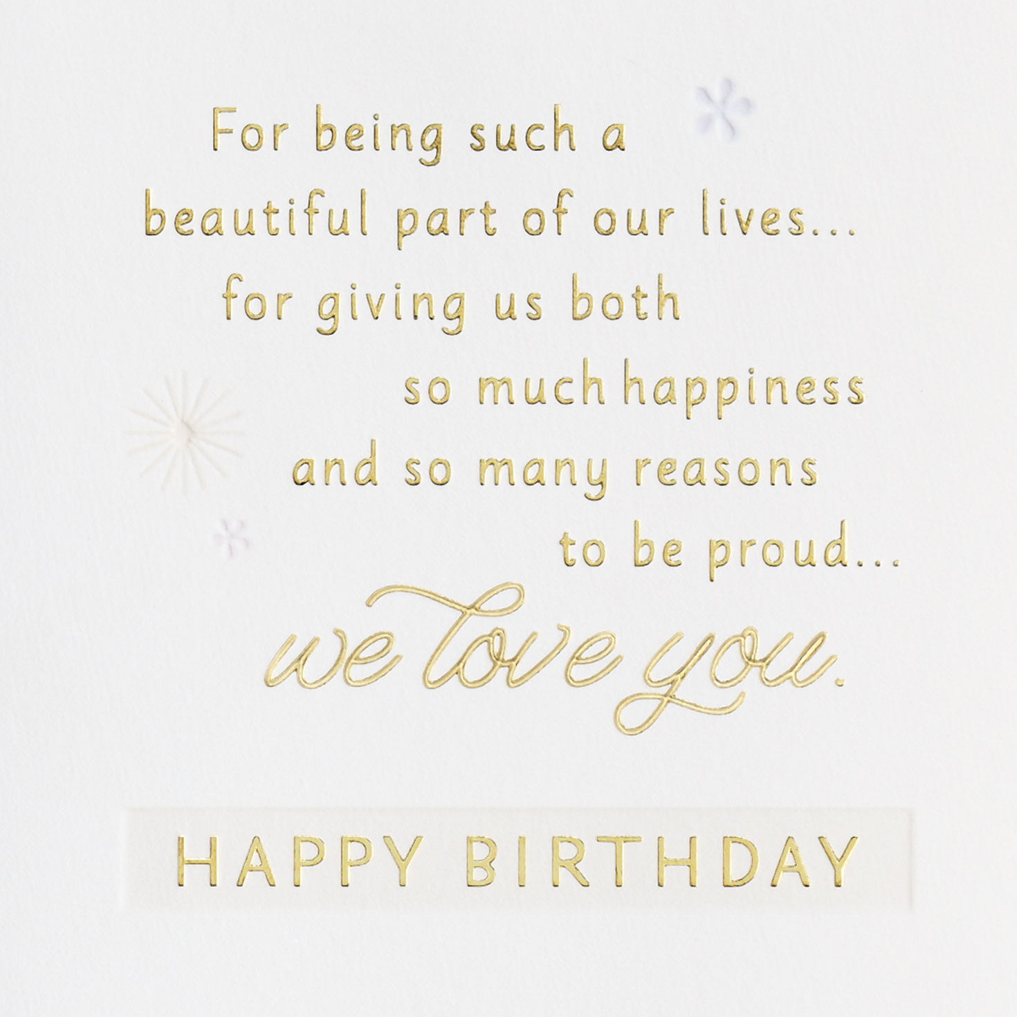 Floral Vines Daughter Birthday Card From Both Sentiment image number 2