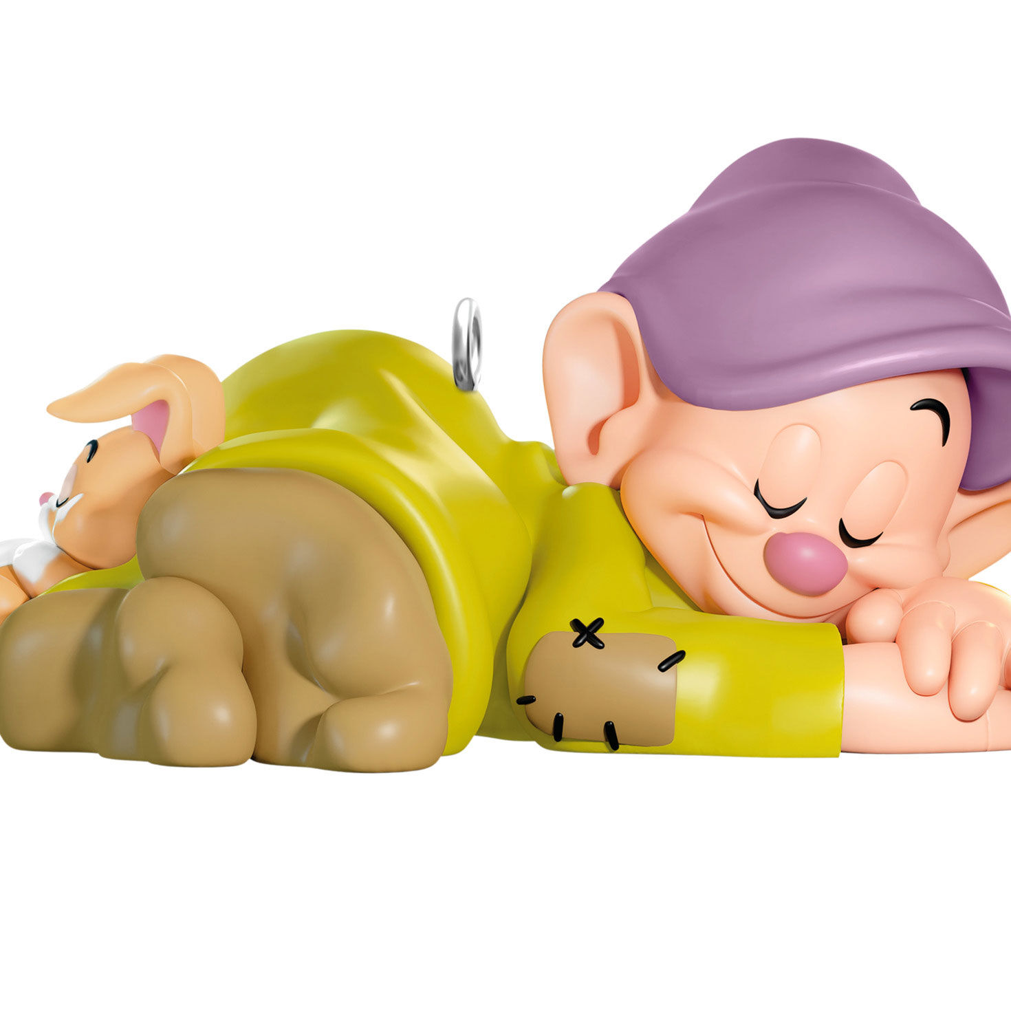 Disney Snow White Dopey Sleeping Keepsake Ornament closeup view image number 5