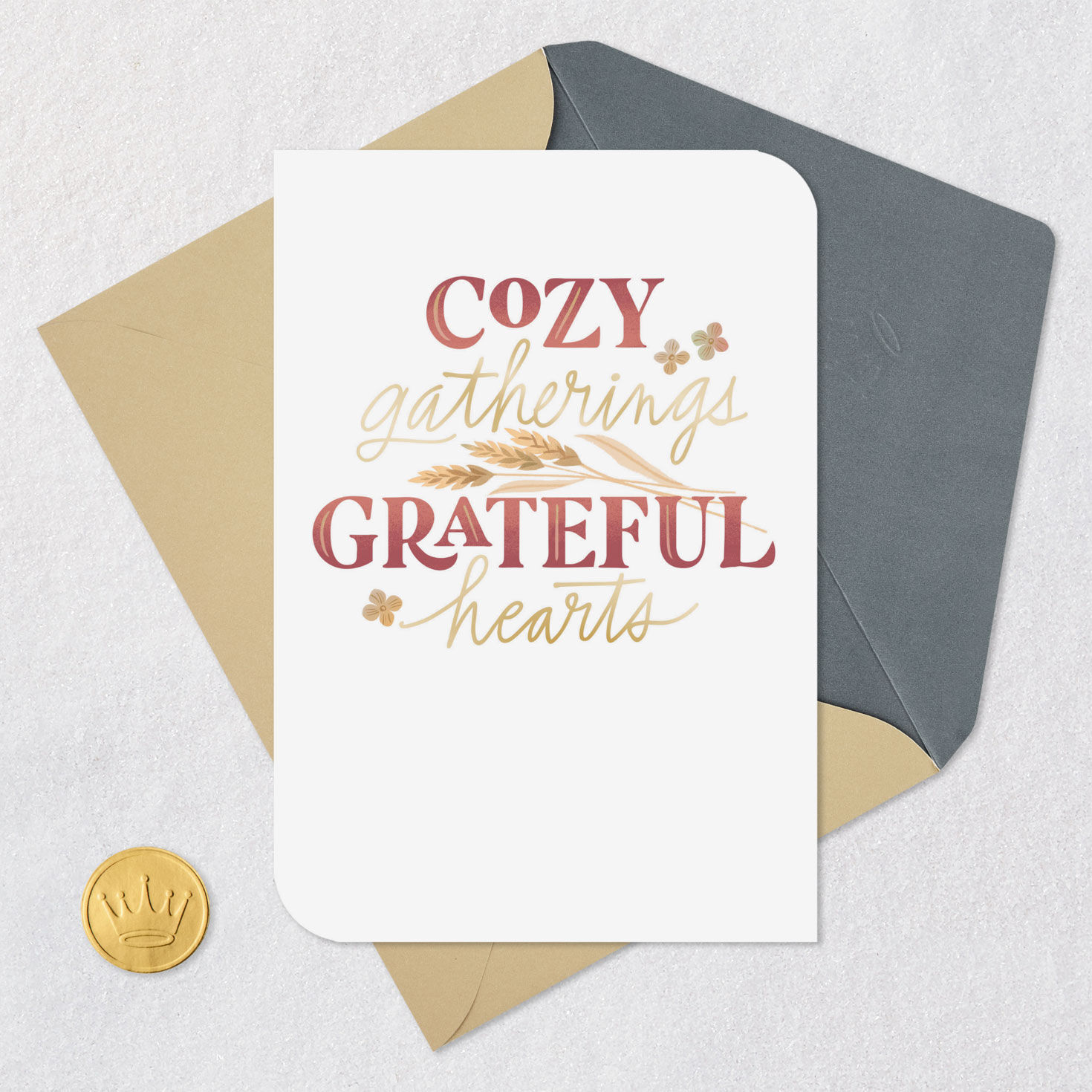 Many Reasons to Be Happy Thanksgiving Card for only USD 2.99 | Hallmark