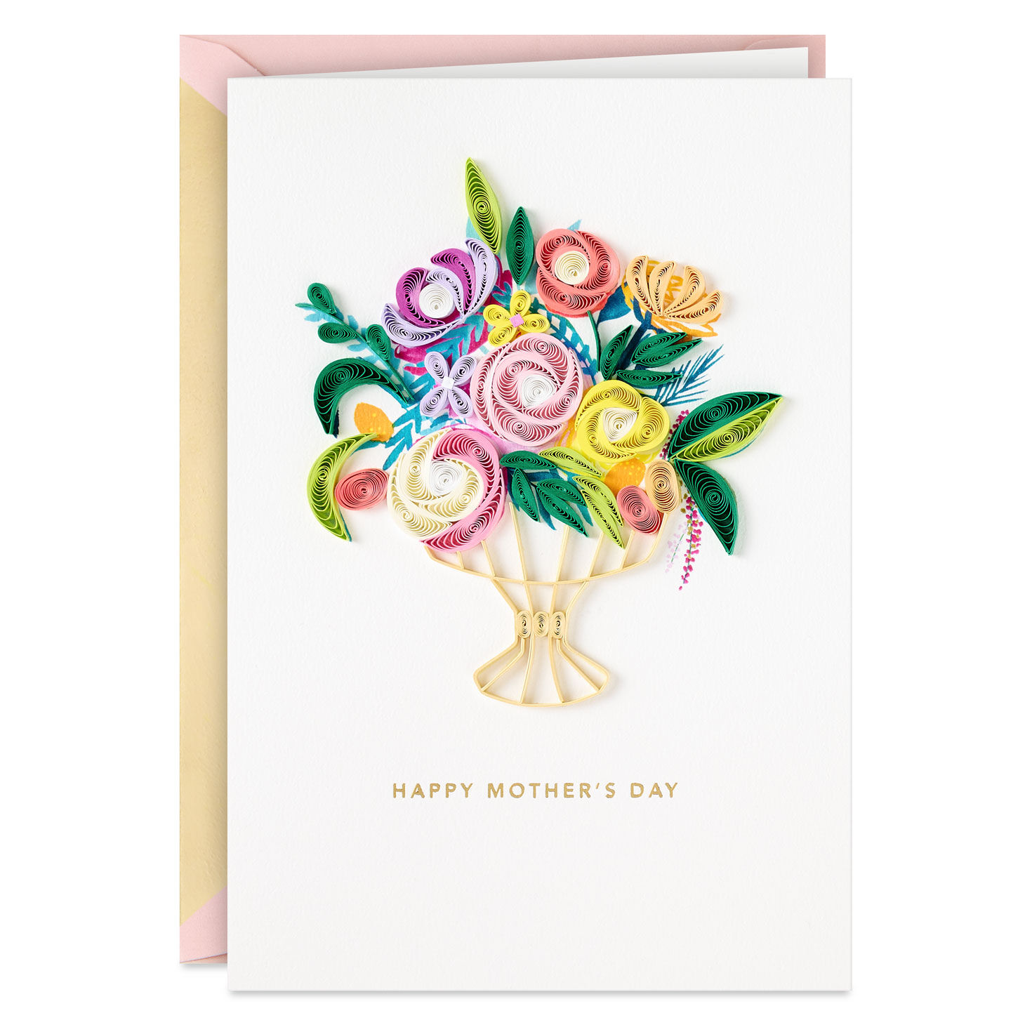 How Much You Mean Quilled Paper Handmade Mother's Day Card