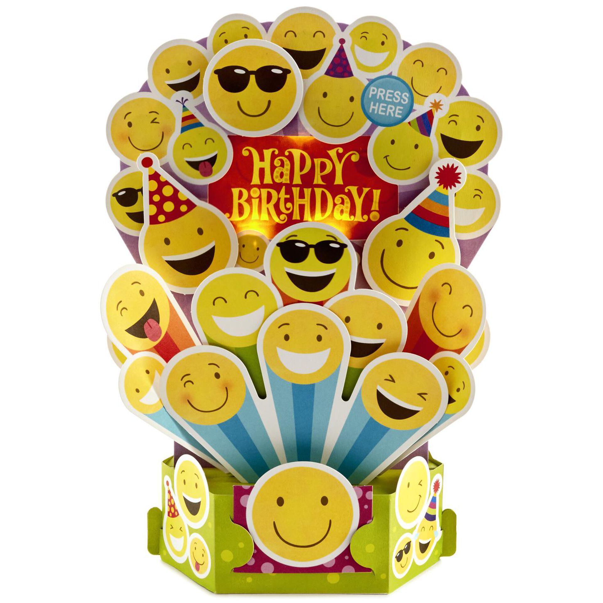 Happy Emojis Pop Up Musical Birthday Card With Light Greeting Cards Hallmark I remember the day you were born and how much you changed the lives of those around you. happy emojis pop up musical birthday card with light