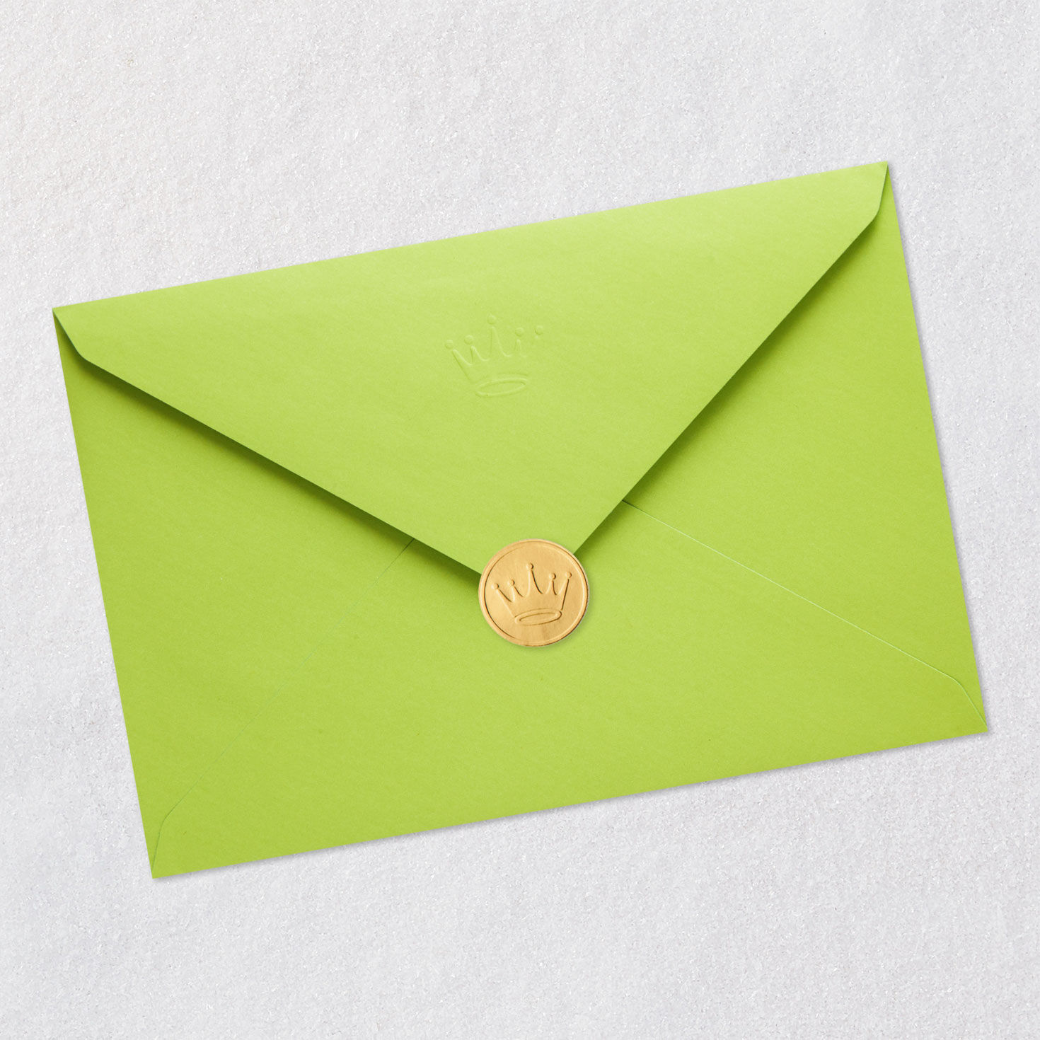 Green Leaves Father's Day Card Envelope Back with Seal image number 8