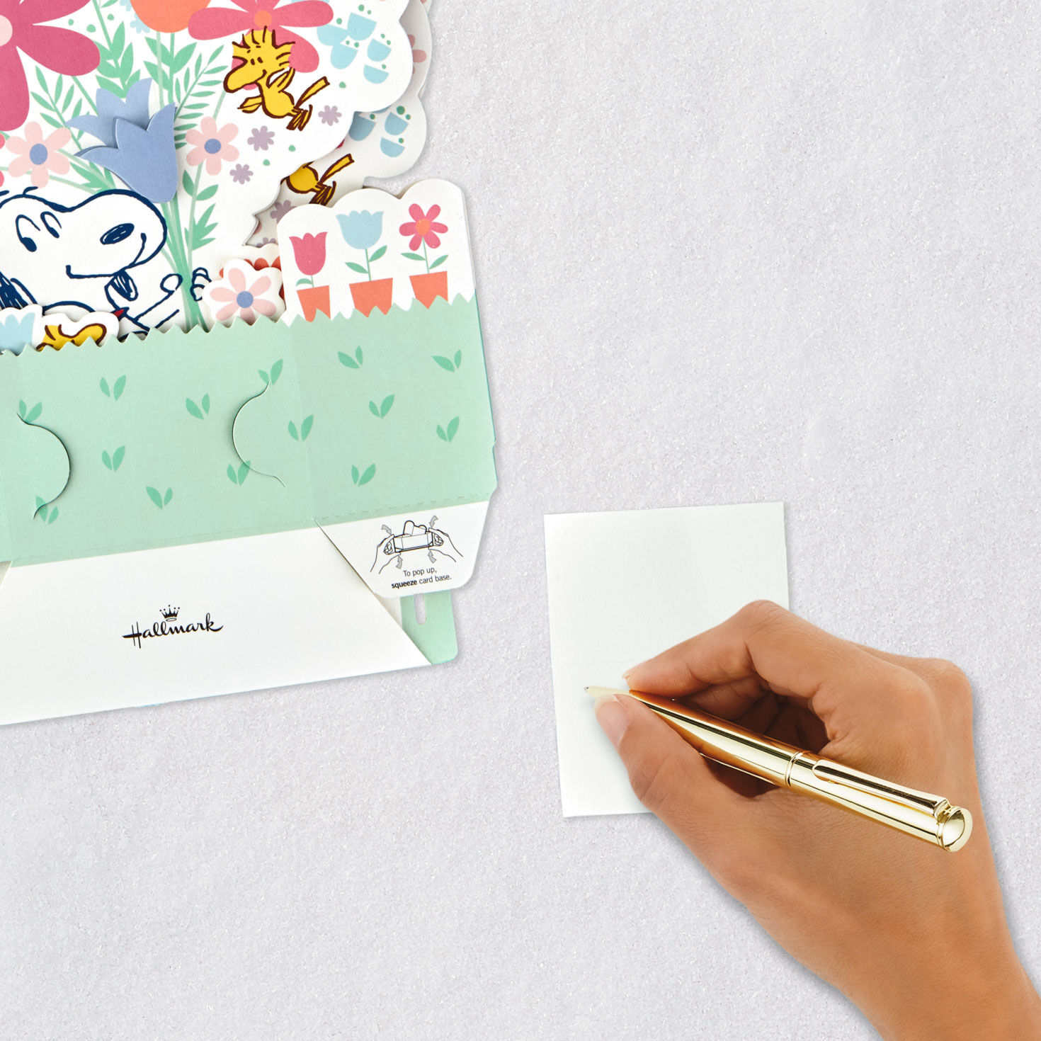 Snoopy 3D Bouquet Lights and Music Mother's Day Card signing card image number 6