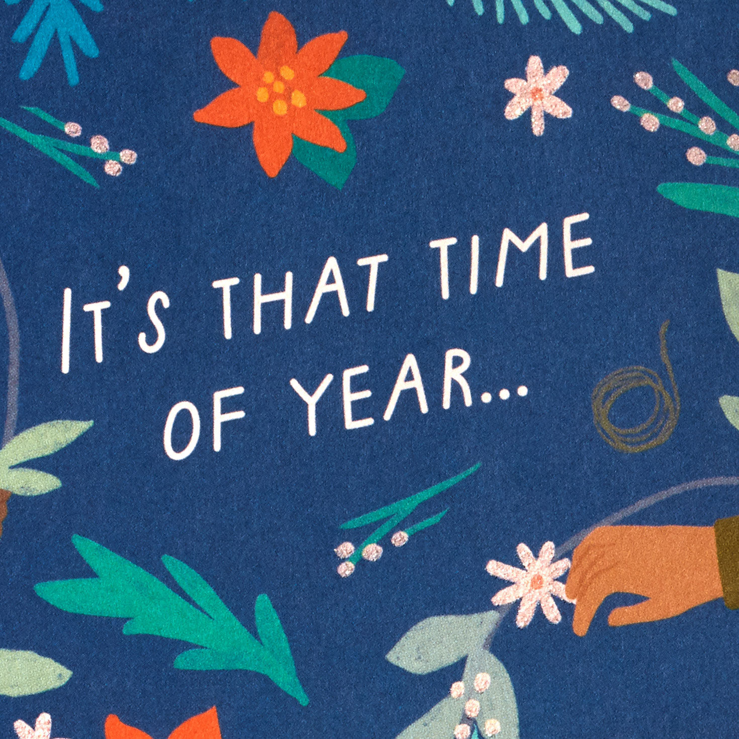 Garlands on Blue Boxed Christmas Cards, Pack of 16, , large image number 5