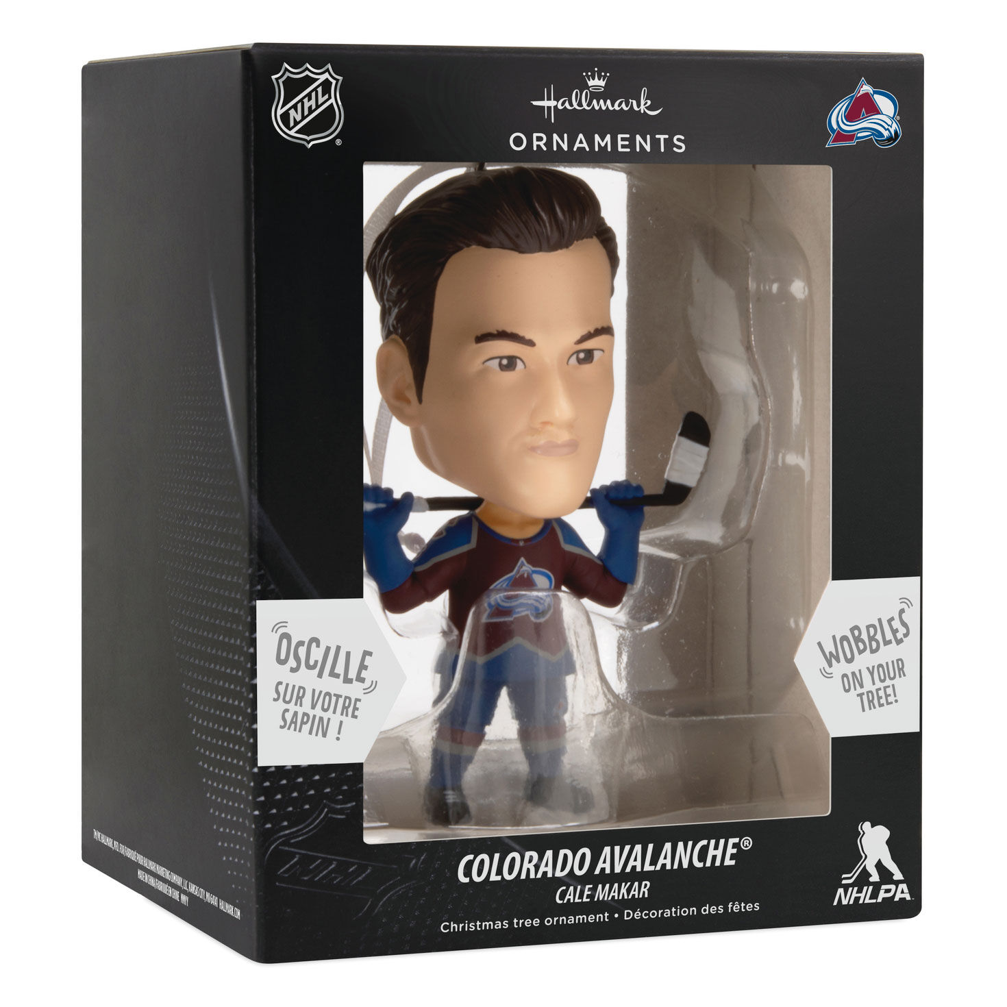 NHL Colorado Avalanche&reg; Cale Makar Bobblehead Ornament, , large image number 6