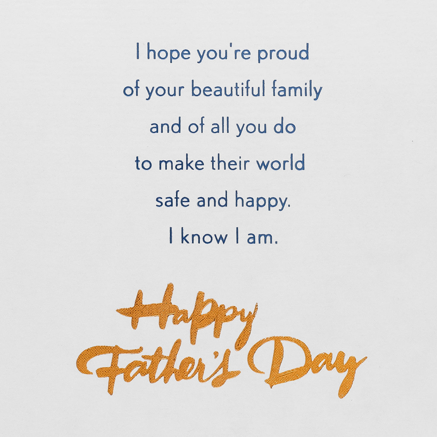 Kid on Dad's Shoulders Father's Day Card sentiment image number 3