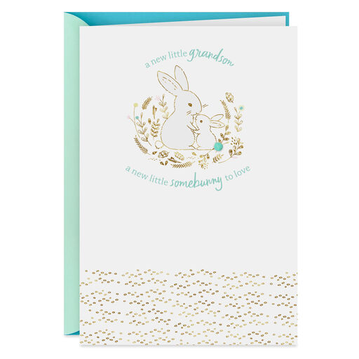 New Grandson to Love New Baby Card for Grandparents, 