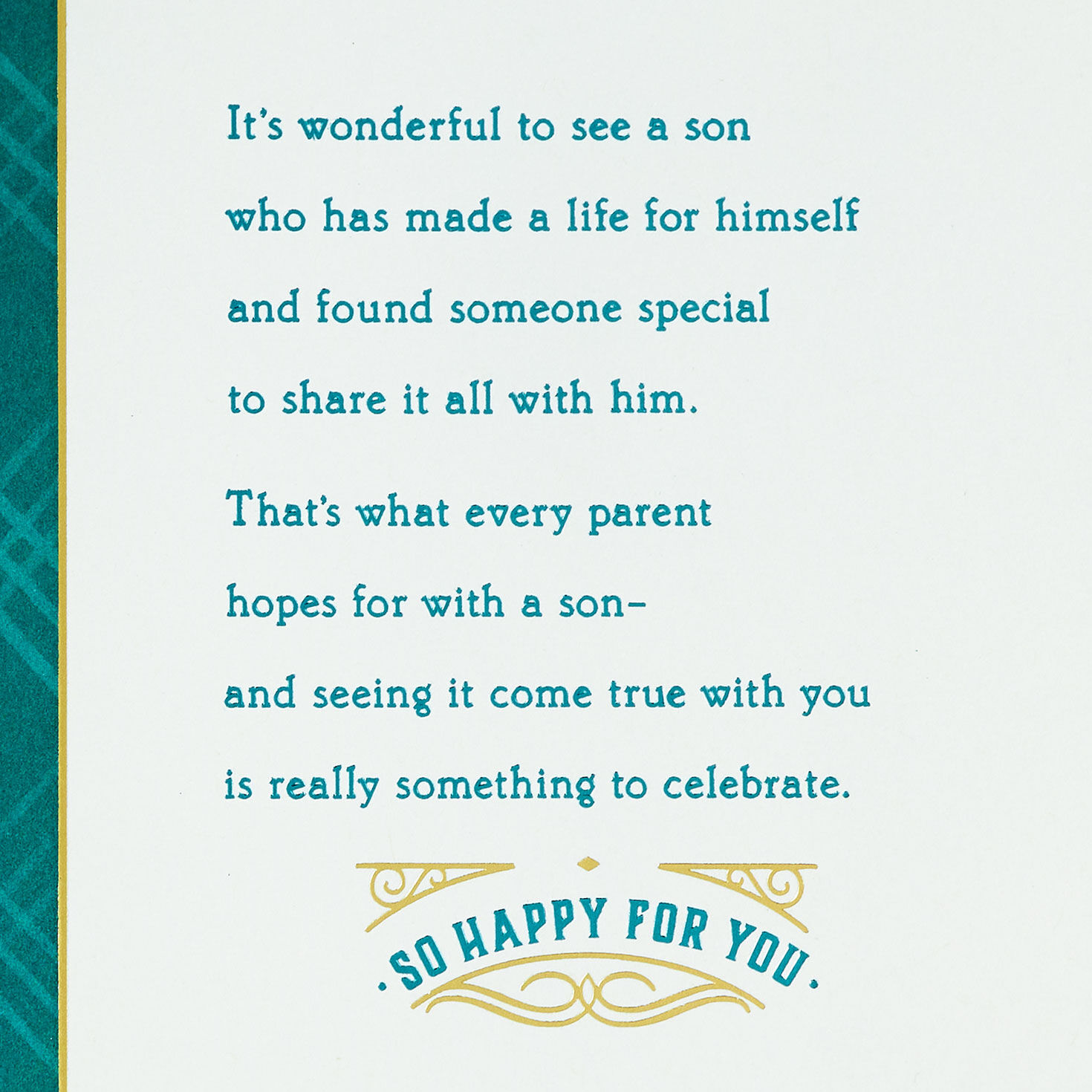 So Happy for You Wedding Card for Son for only USD 4.99 | Hallmark