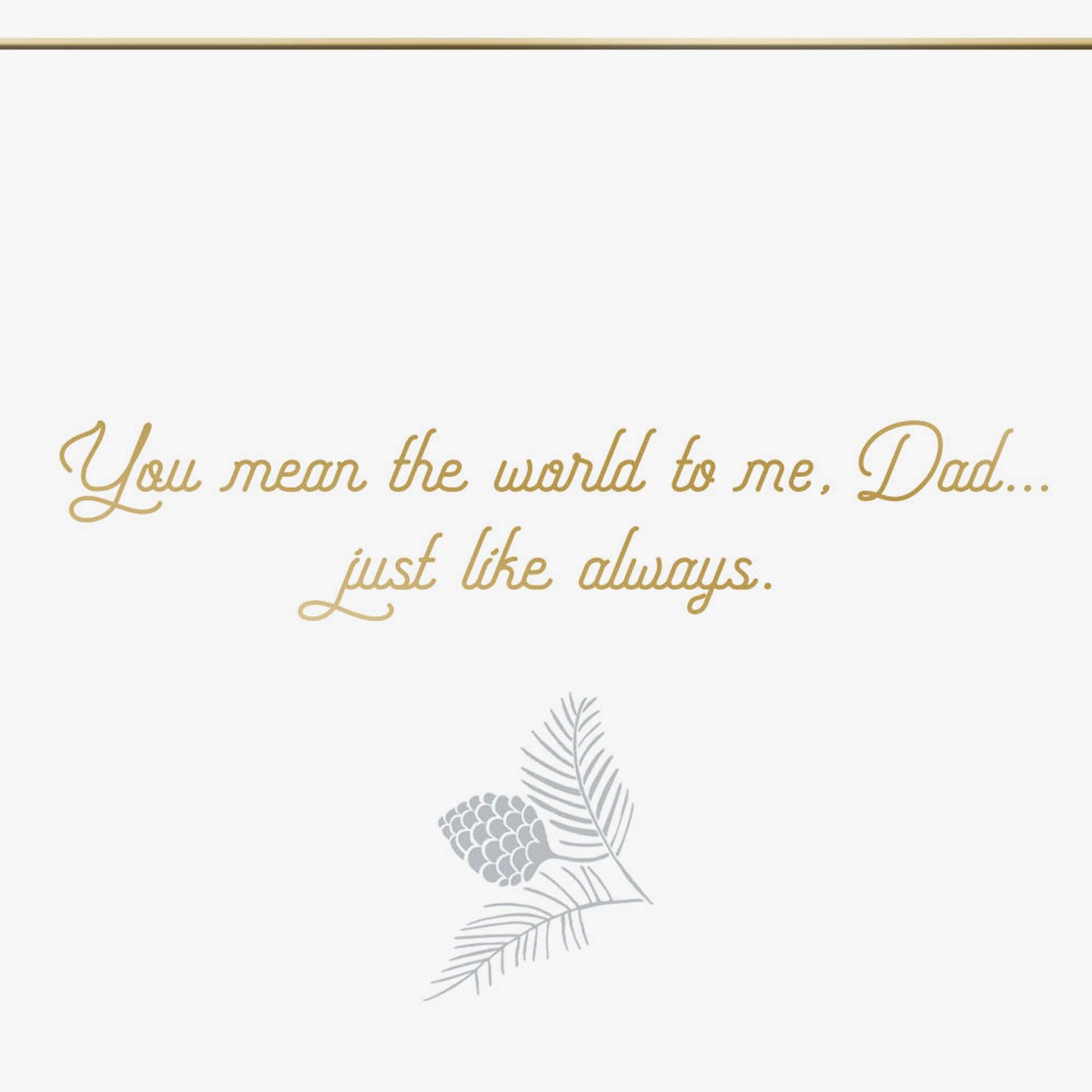 You Mean the World to Me Christmas Card for Dad From Daughter, , large image number 3