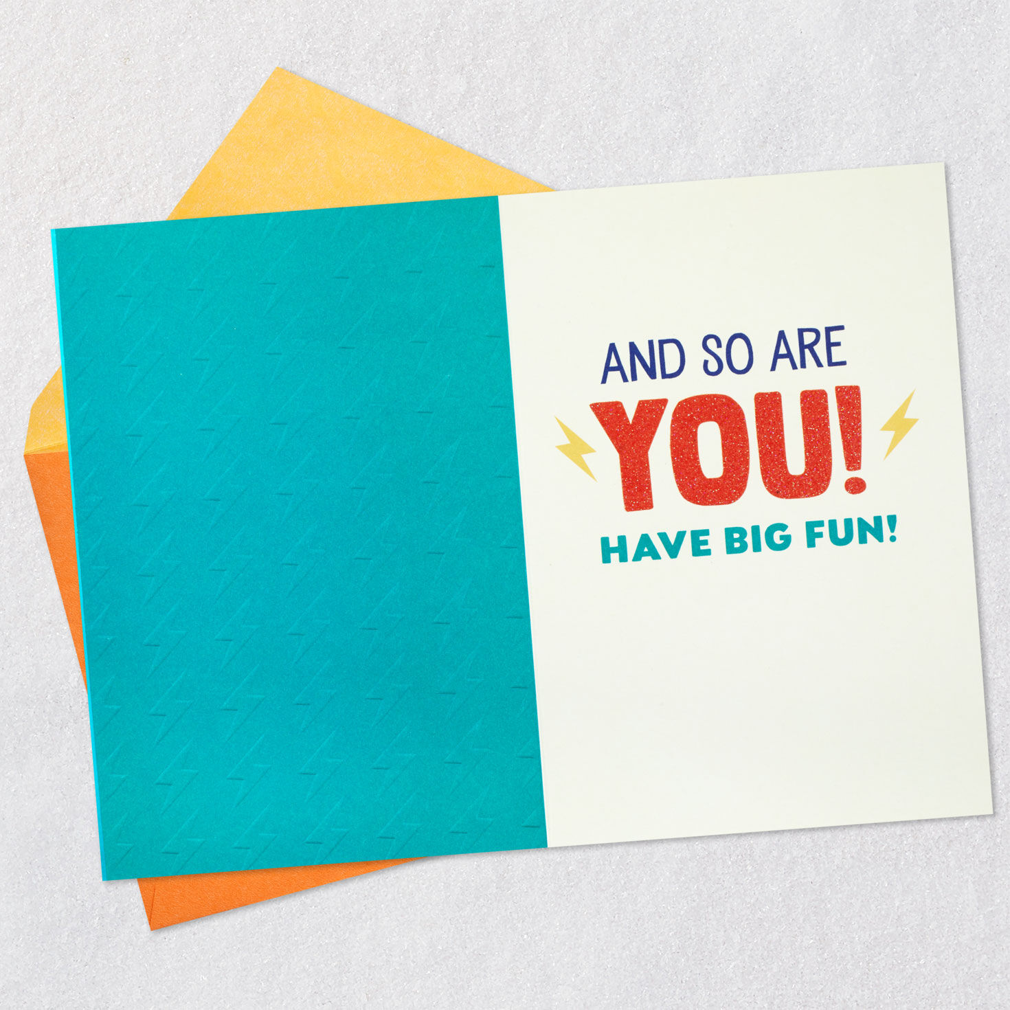 Gold and Green Birthday Card Open card with envelope image number 3