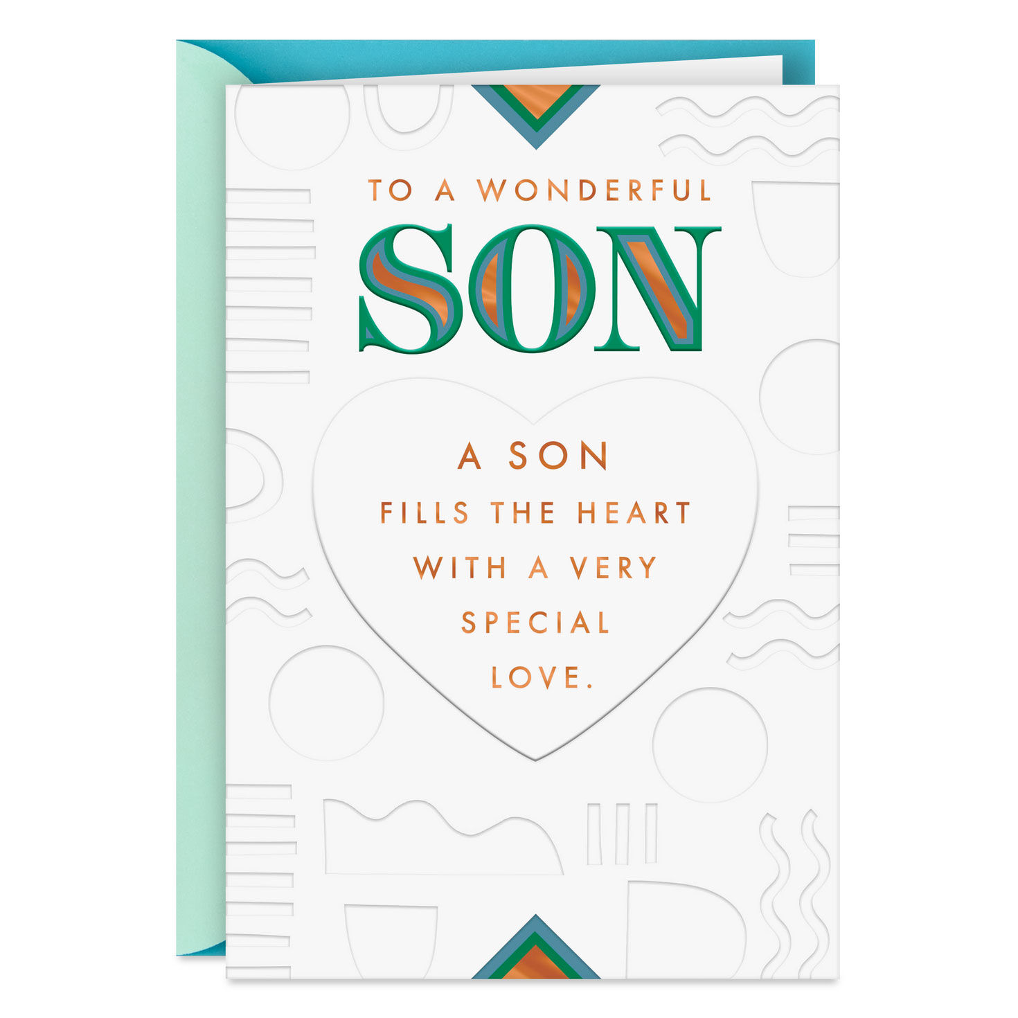 You Fill My Heart With Love and Pride Birthday Card for Son