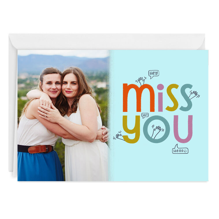 Personalized Miss You Photo Card