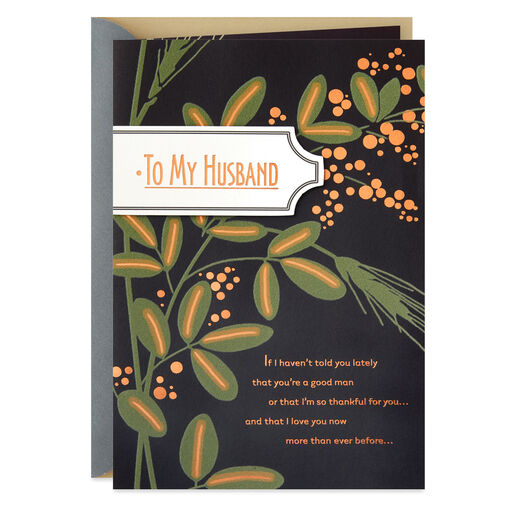 So Happy and So Grateful Anniversary Card for Husband, 