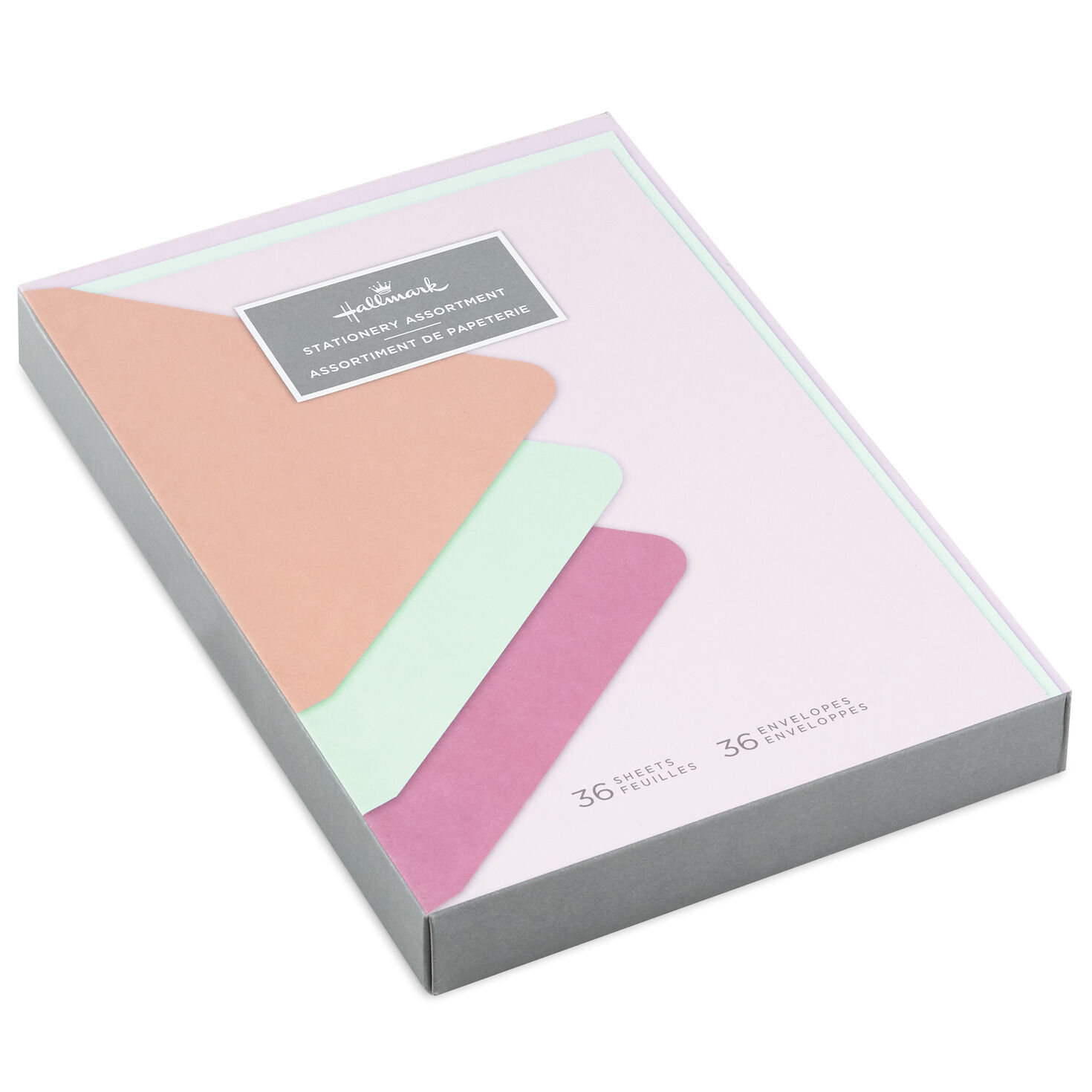 Pastel Paper and Bright Envelopes Stationery Set, 36 sheets
