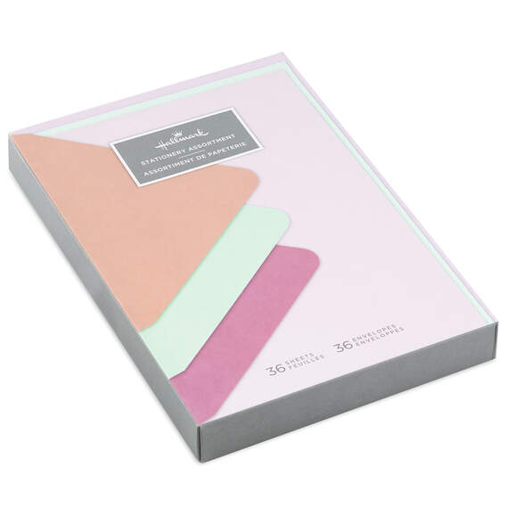 Pastel Paper and Bright Envelopes Stationery Set, 36 sheets