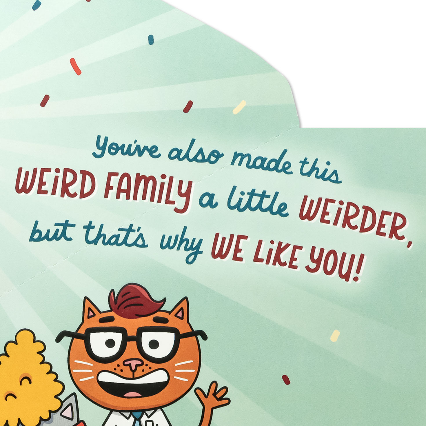 Funny Cat Family Father's Day Card for Son-in-Law sentiment image number 3
