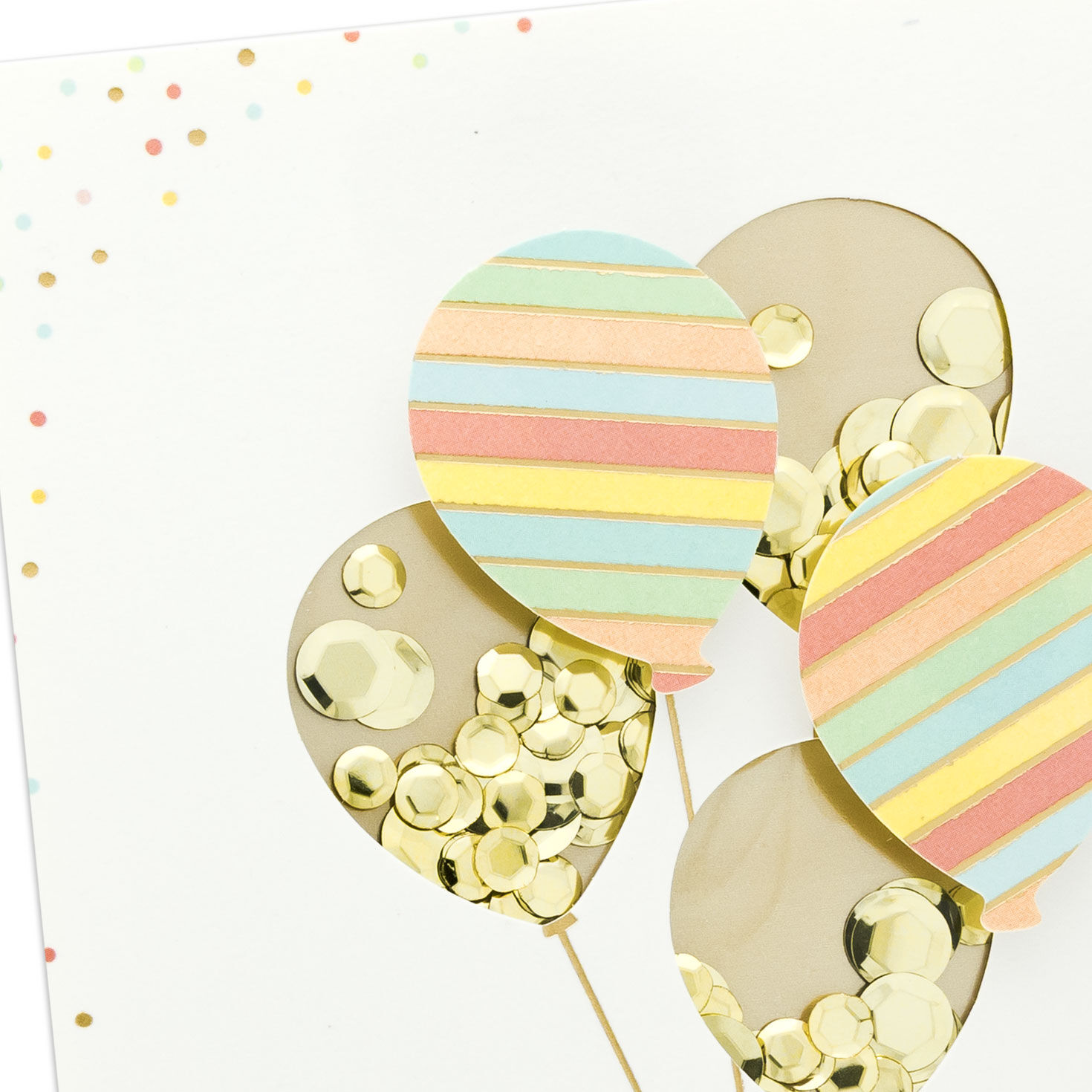 Fancy Balloons Birthday Card Card Front Detail image number 4