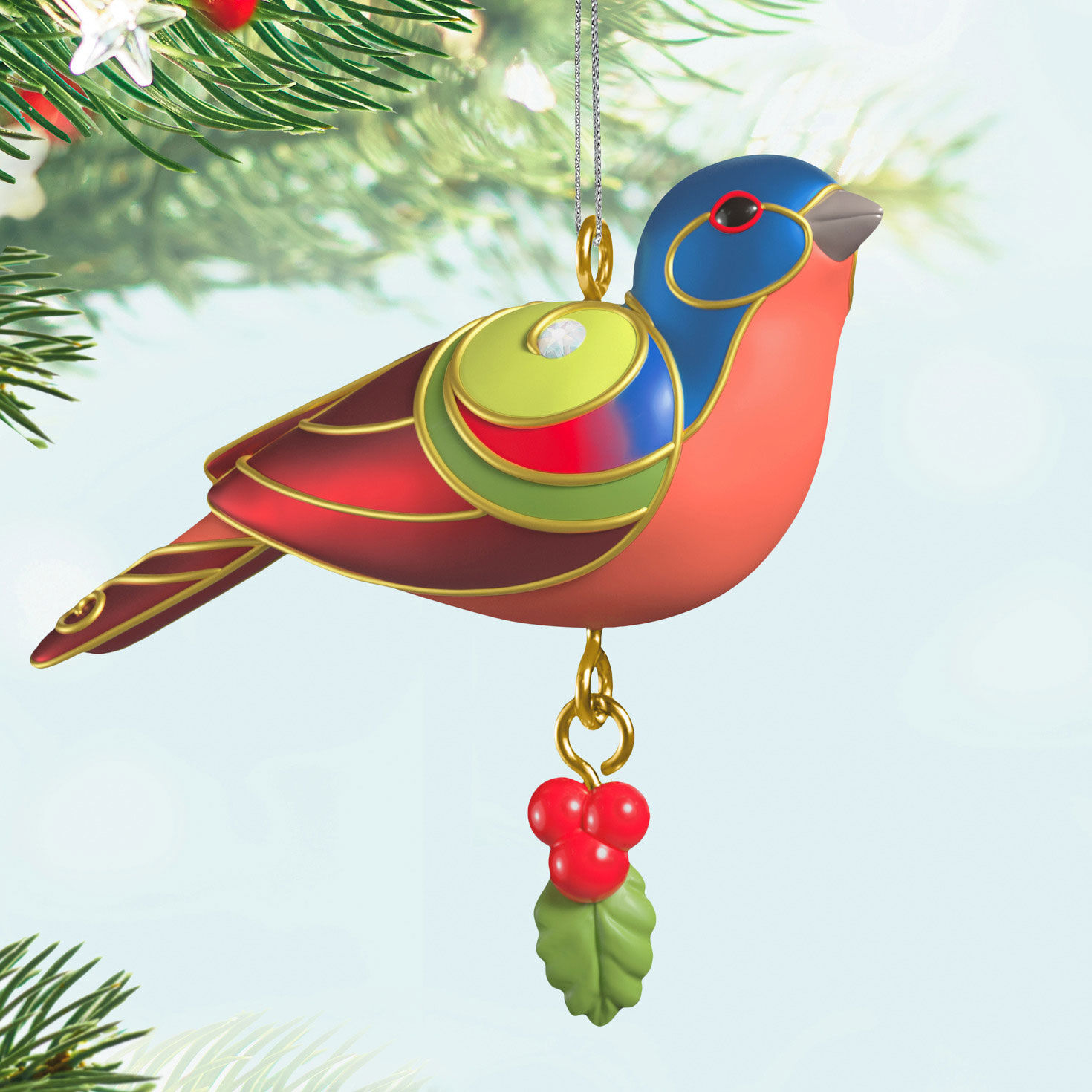 Multicolor Bird Keepsake Ornament  image number 2
