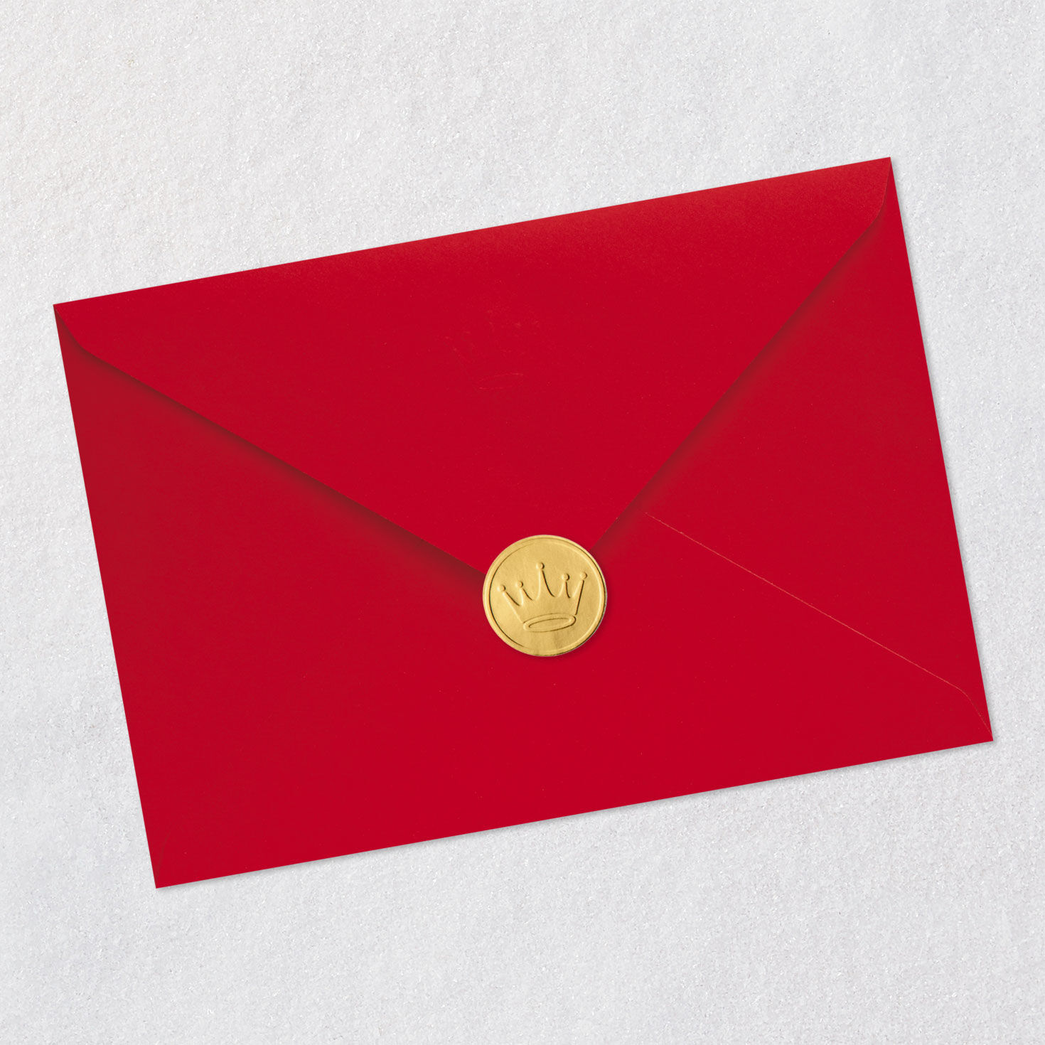Pink Poinsettia Christmas Card for Wife Envelope Back with Seal image number 8