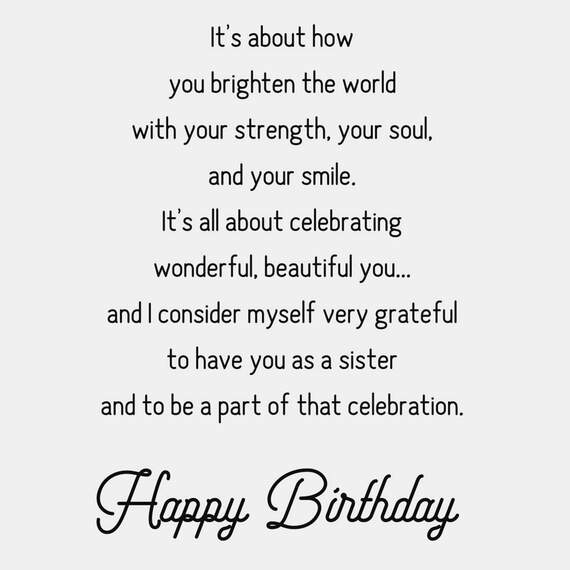 Wonderful, Beautiful You Birthday Card for Sister, , large image number 2