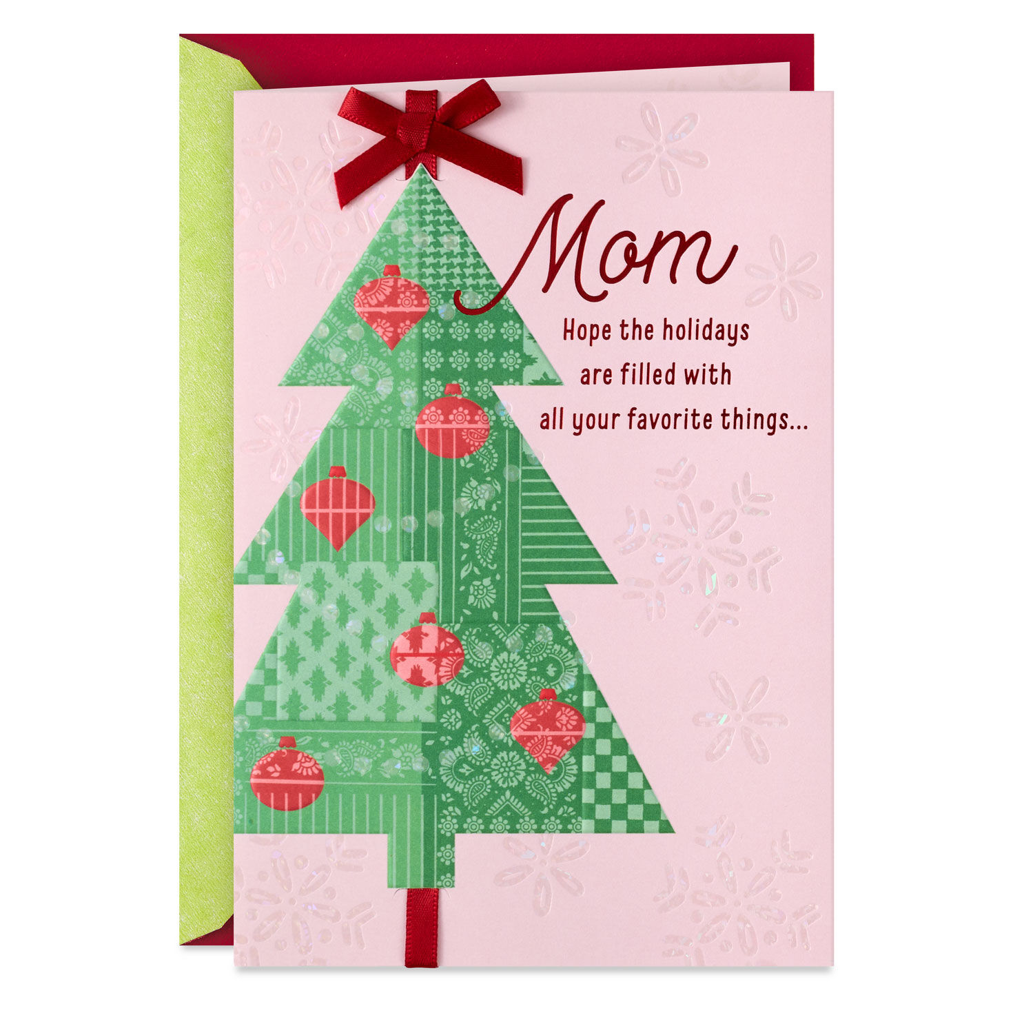 Filled With Love, Happiness and Your Favorite Things Christmas Card for Mom