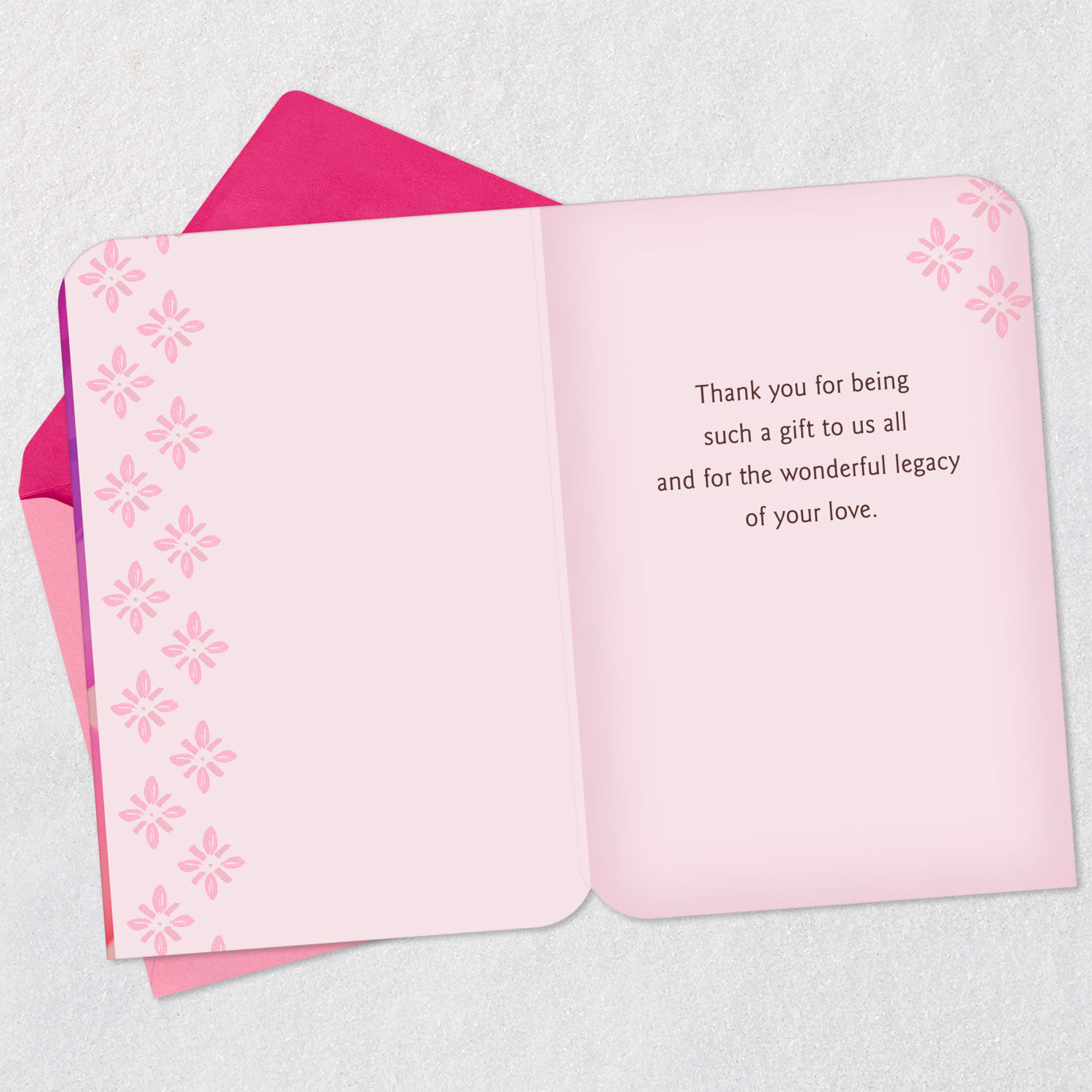 Pink and Purple Balloons Birthday Card Open card with envelope image number 3