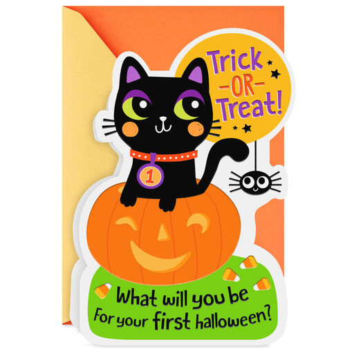 Cuddliest Creature Baby's 1st Halloween Card, 