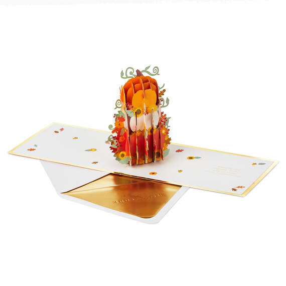 Hello, Fall 3D Pop-Up Thanksgiving Card, , large image number 2
