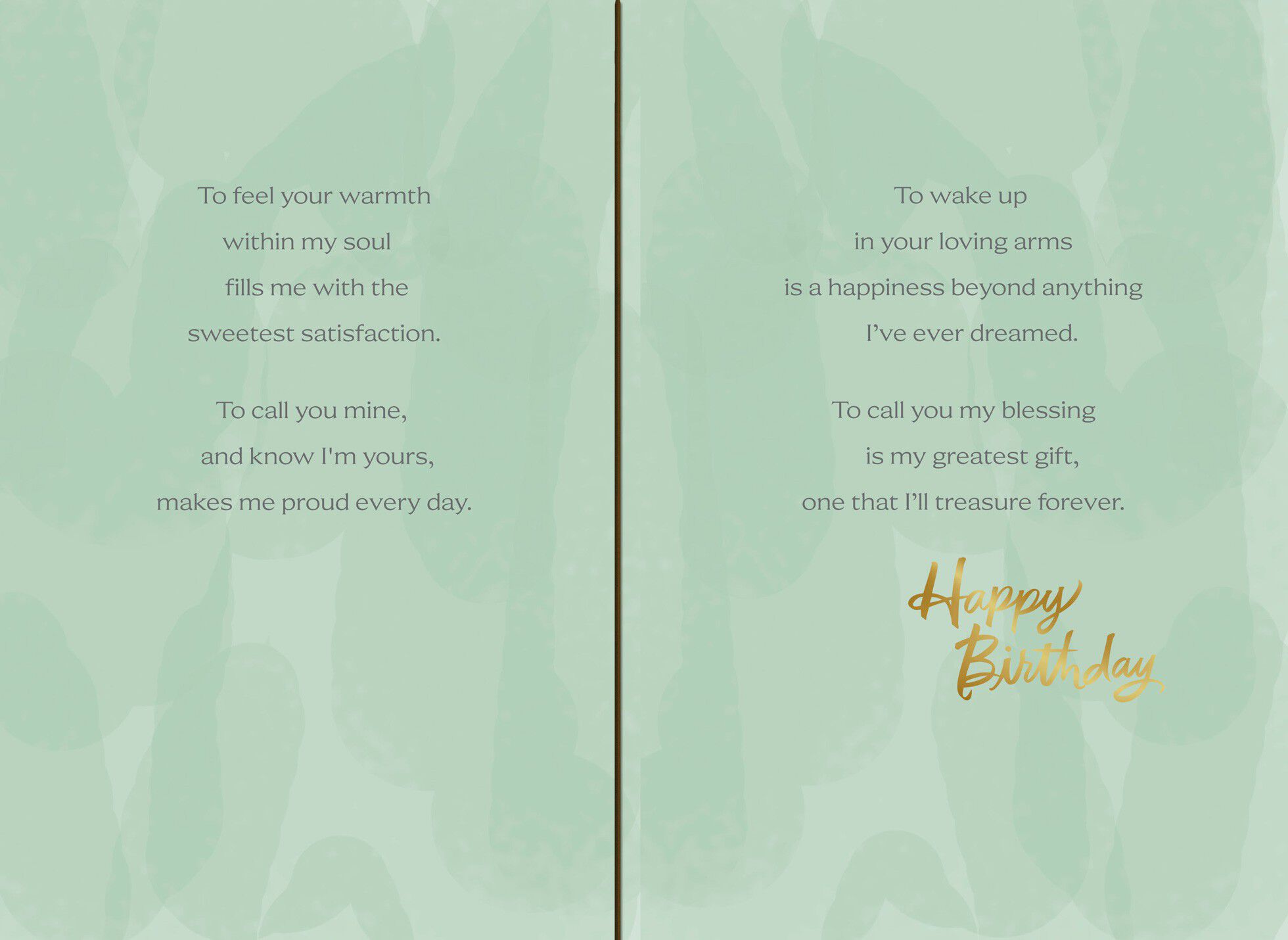 Loving Couple Birthday Card for Spouse
