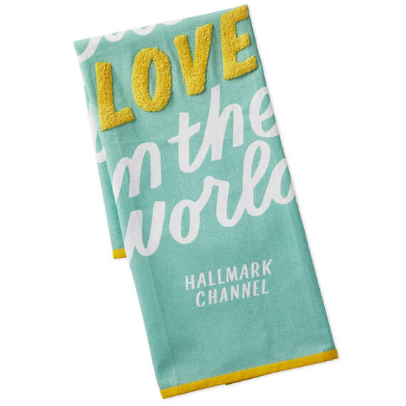 Hallmark Channel Love in the World Tea Towel