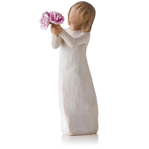 Willow Tree® Pink Peonies Thank You Flowers Figurine, 