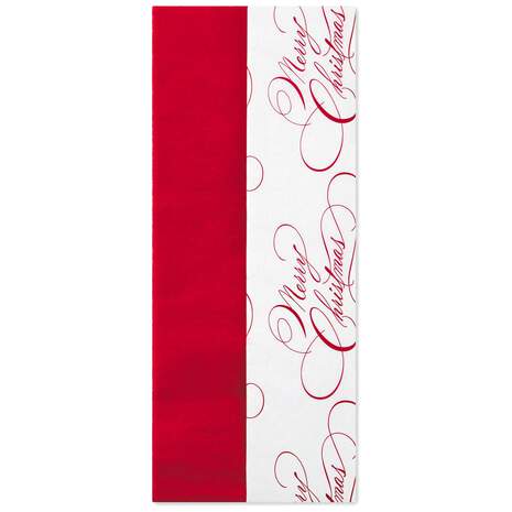 Merry Christmas and Scarlet 2-Pack Tissue Paper, 6 sheets, , large