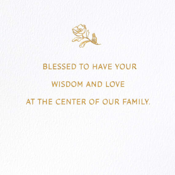 Blessed With Your Wisdom and Love Mother's Day Card, , large image number 2
