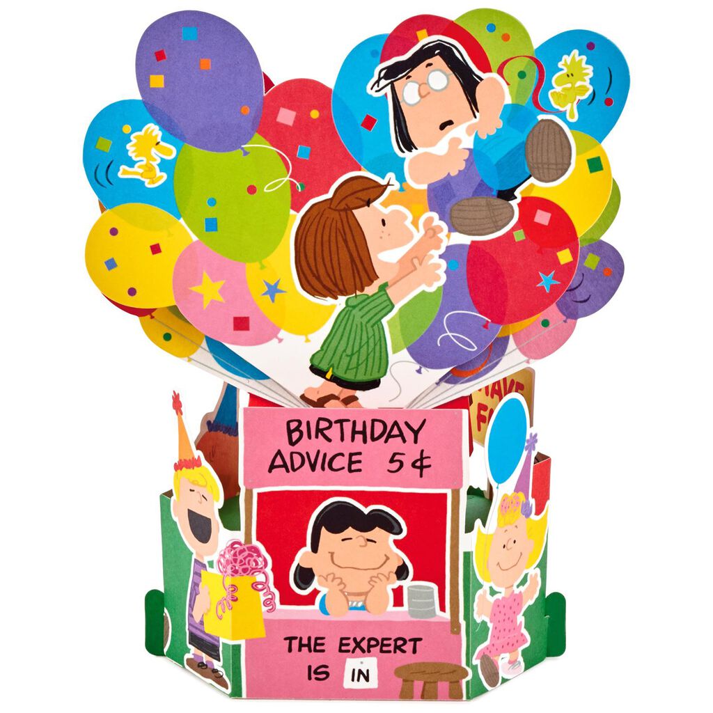 Peanuts Happy Dance Pop Up Birthday Card Greeting Cards Hallmark