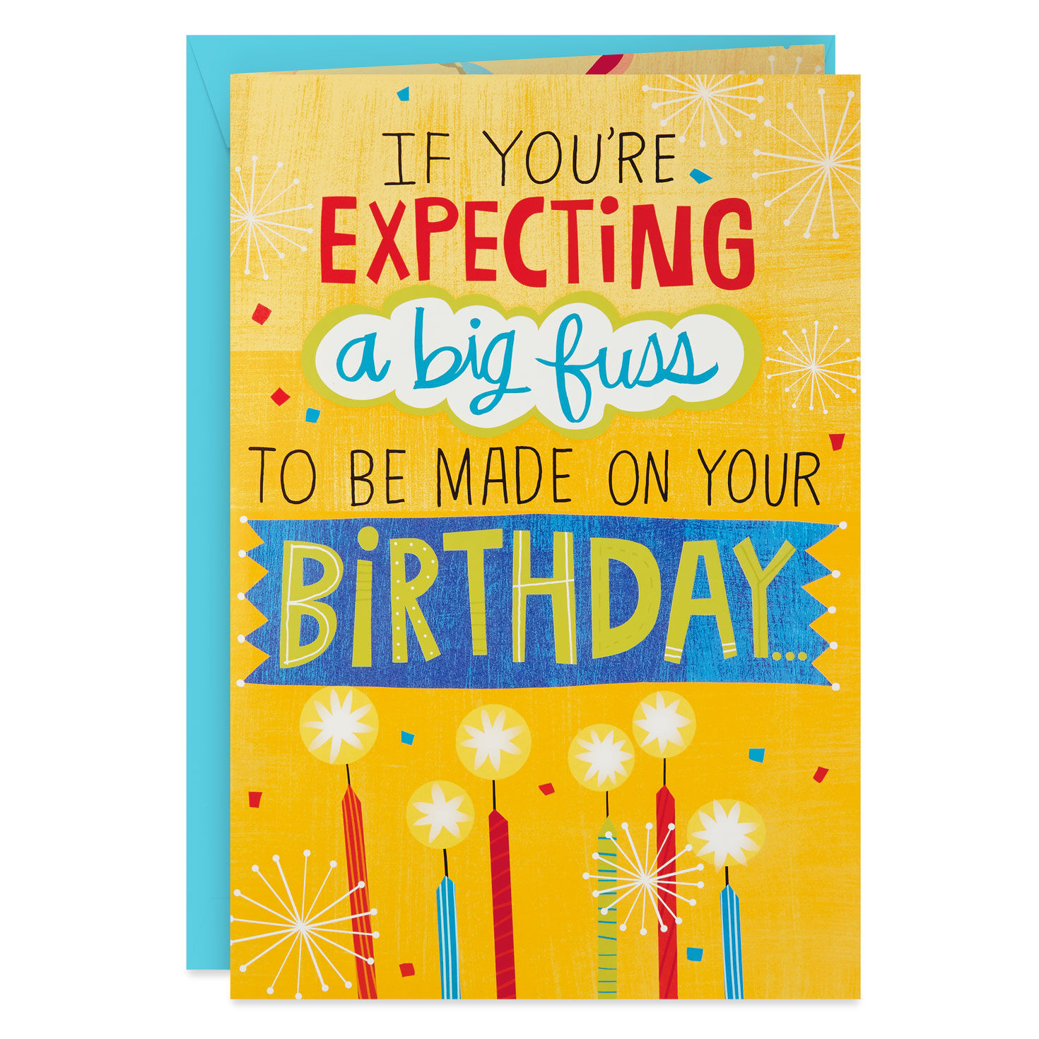16" Make a Fuss Cake Pop-Up Jumbo Birthday Card for only USD 14.99 | Hallmark