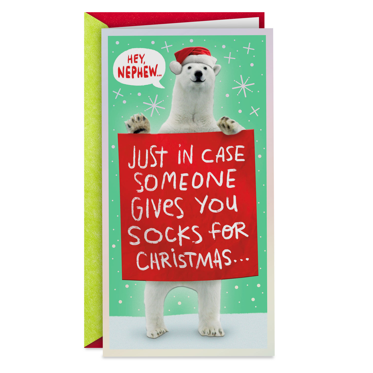 Something Cooler Funny Money Holder Christmas Card for Nephew