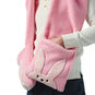 Ralphie's Pink Bunny Suit Hooded Scarf With Pockets in use image number 2