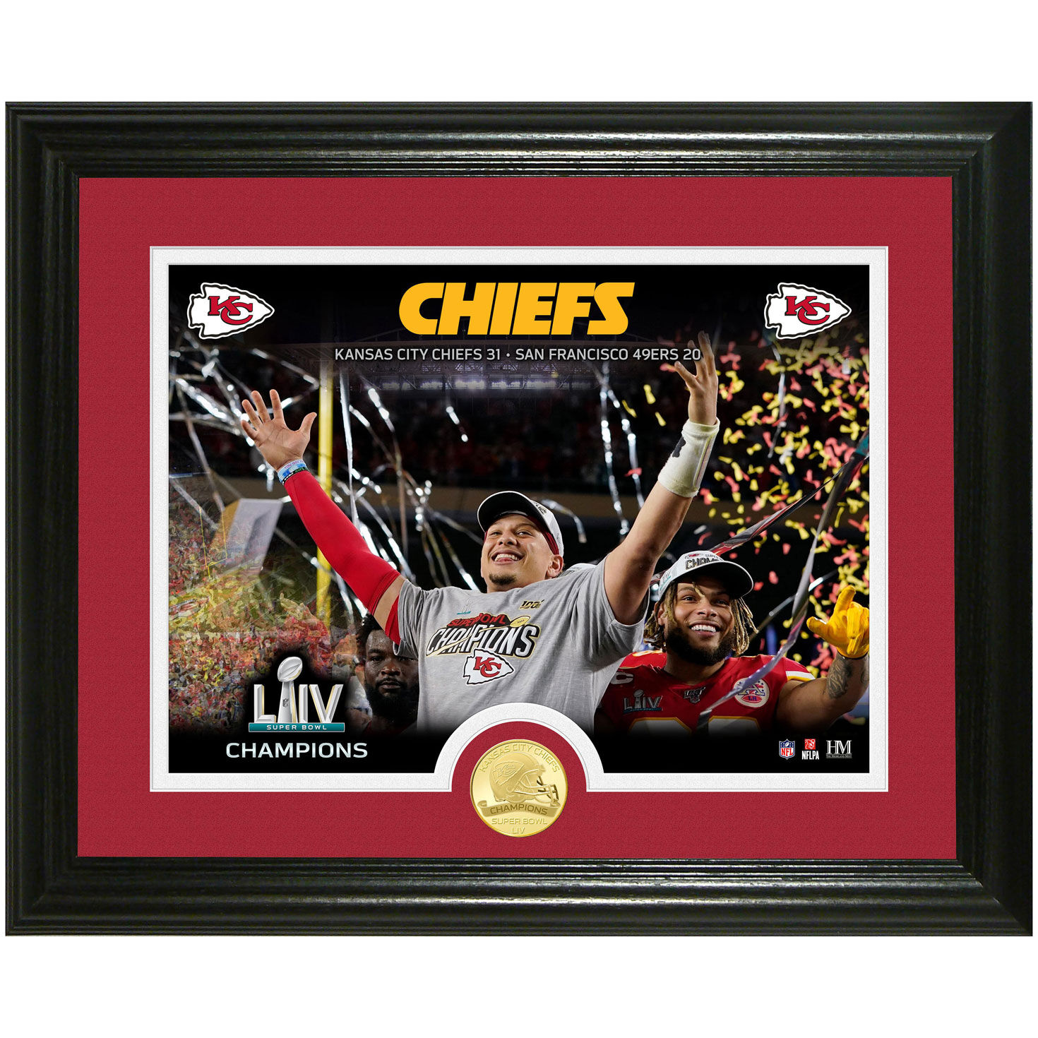 Kansas City Chiefs Super Bowl Liv Photo And Coin Framed Wall Art 16x13 Plaques Signs Hallmark