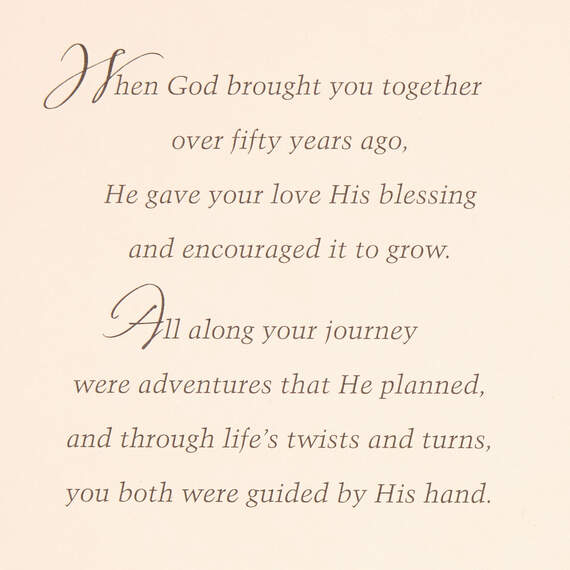 Blessed By God's Love 50th Anniversary Card, , large image number 2