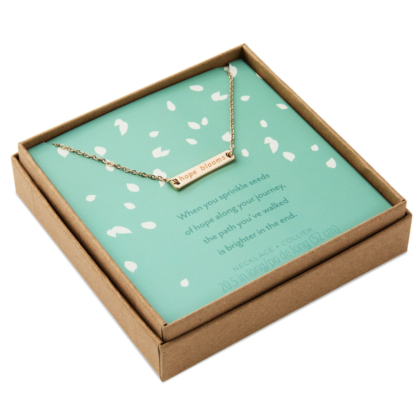 Hope Blooms Gold Metal Necklace for only USD 28.99 | Hallmark