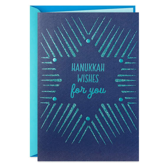 Blessings, Beauty and Peace Star of David Hanukkah Card, , large image number 1